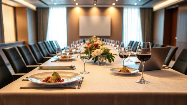 Organisez des événements mémorables autour d'un repas d'affaires